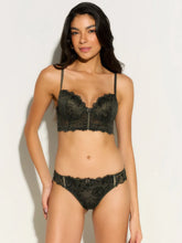 Carregar imagem no visualizador da galeria, Calcinha Biquíni Renda Midnight Verde Beetle