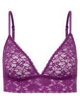 Carregar imagem no visualizador da galeria, Sutiã Triângulo Renda Sweet Lace Roxo Orquidea
