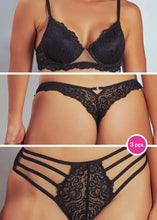 Carregar imagem no visualizador da galeria, Coleção Marilyn 3 peças PRETO
