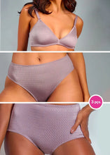 Carregar imagem no visualizador da galeria, Coleção Mondrian 3 peças BERINJELA
