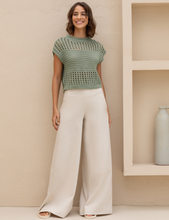 Carregar imagem no visualizador da galeria, BLUSA TRICOT MANUELA - VERDE SALVIA
